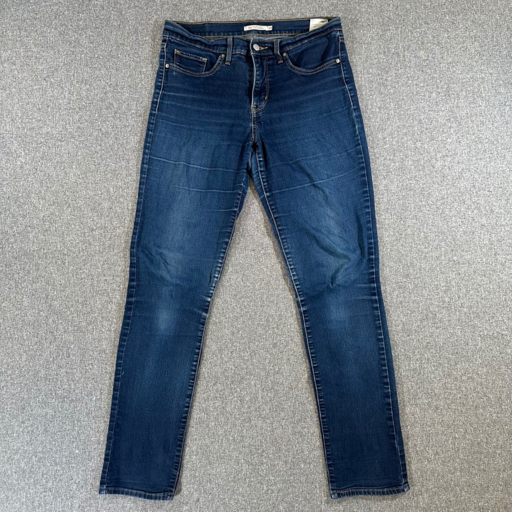 Levis 312 Shaping Slim Jeans Womens 30 Dark Wash Blue Stretch Denim Pants